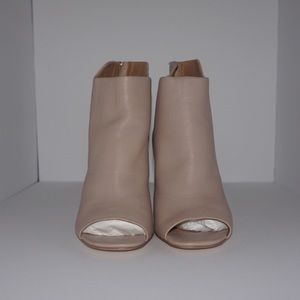 Brand New Calvin Klein Peep Toe Ankle Boot Heel